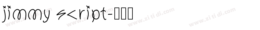 jimmy script字体转换